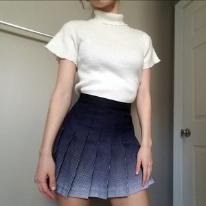 Mock-Neck Angora Top